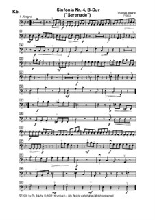 Sinfonia Nr.IV, B-Dur für Streicher: Kontrabass by Thomas Bäurle