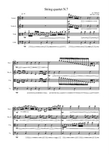String quartet No.7, MVWV 1338: String quartet No.7 by Maurice Verheul