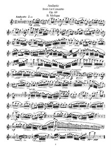 Концерт для флейты с оркестром No.1, Op.69: Анданте. Переложение для флейты и фортепиано – сольная партия by Бернхард Молик
