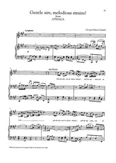 Аталия, HWV 52: Gentle airs, melodious strains! by Георг Фридрих Гендель