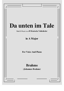 No.1-7: No.6 Da unten im Tale (A Major) by Иоганнес Брамс