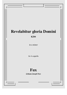 Communio in vigilia Nativitatis Domini, K.284: A minor by Иоганн Фукс