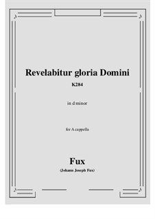 Communio in vigilia Nativitatis Domini, K.284: D minor by Иоганн Фукс