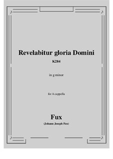 Communio in vigilia Nativitatis Domini, K.284: G minor by Иоганн Фукс
