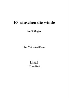 Es rauschen die Winde, S.294: G Major by Франц Лист