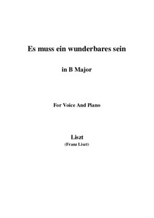 В любви все чудных чар полно, S.314: B Major by Франц Лист