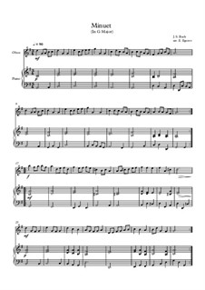 10 Easy Classical Pieces for Oboe and Piano Vol.2: Minuet (In G Major) by Иоганн Себастьян Бах, Генри Пёрсел, Жорж Бизе, Людвиг ван Бетховен, Эдвард Григ, Александр Бородин, Петр Чайковский, Франц Ксавьер Грубер
