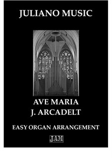 Аве Мария: For easy organ by Якоб Аркадельт