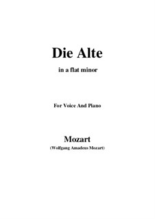 Die Alte, K.517: A flat minor by Вольфганг Амадей Моцарт