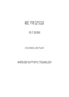 Если любишь : F minor by Джованни Баттиста Перголези