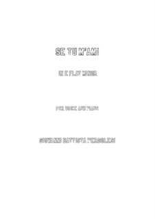 Если любишь : E flat minor by Джованни Баттиста Перголези