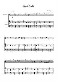 10 Easy Classical Pieces for Bassoon and Piano Vol.2: Silent Night by Иоганн Себастьян Бах, Генри Пёрсел, Жорж Бизе, Людвиг ван Бетховен, Эдвард Григ, Александр Бородин, Петр Чайковский, Франц Ксавьер Грубер