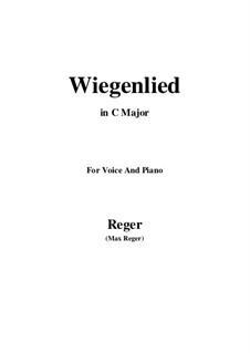 Wiegenlied: До мажор by Макс Регер