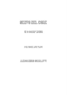 Sento nel core: G sharp minor by Алессандро Скарлатти