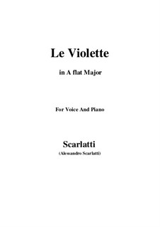 Le Violette: A flat Major by Алессандро Скарлатти