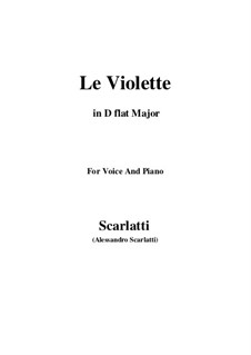 Le Violette: D flat Major by Алессандро Скарлатти