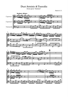 Арминио, HWV 36: Дуэт Арминио и Туснельды 'Il fuggir, cara mia vita...' by Георг Фридрих Гендель