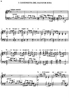 Второй год. Италия, S.161: No.3 Canzonetta del Salvator Rosa by Франц Лист