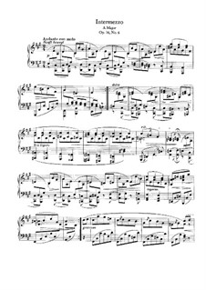 Восемь пьес, Op.76: No.6 Intermezzo in A Major by Иоганнес Брамс