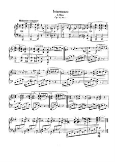 Восемь пьес, Op.76: No.7 Intermezzo in A Minor by Иоганнес Брамс