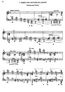 Второй год. Италия, S.161: No.7 Après une lecture de Dante by Франц Лист