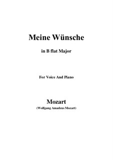 Ich möchte wohl der Kaiser sein (Meine wünsche), K.539: B flat Major by Вольфганг Амадей Моцарт