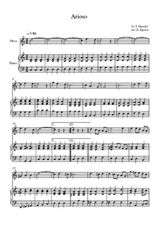 Arioso, for oboe and piano: Arioso, for oboe and piano by Георг Фридрих Гендель
