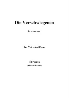 No.6 Die Verschwiegenen: A minor by Рихард Штраус