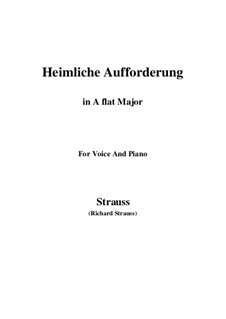 No.3 Heimliche Aufforderung: A flat Major by Рихард Штраус