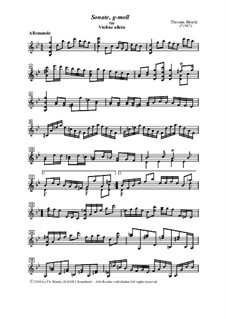 Sonate, g-moll, für Violine allein: Sonate, g-moll, für Violine allein by Thomas Bäurle