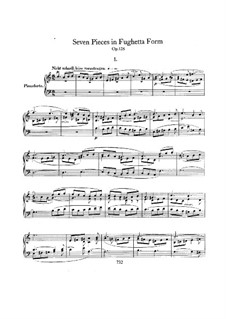 Семь пьес в форме фугетты, Op.126: Для фортепиано by Роберт Шуман