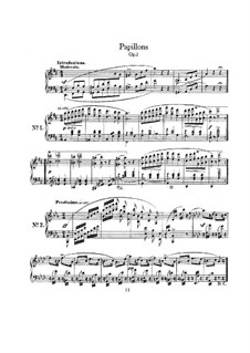Бабочки, Op.2: Для фортепиано by Роберт Шуман