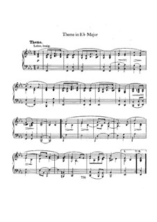 Тема ми-бемоль мажор: Для фортепиано by Роберт Шуман