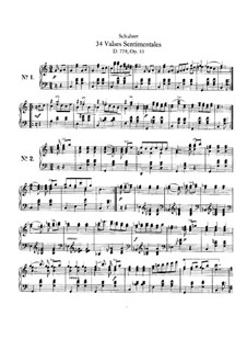 Тридцать четыре сентиментальных вальса, D.779 Op.50: Сборник by Франц Шуберт