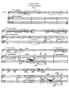 No.5 Маленький пастушок: Для флейты и фортепиано by Клод Дебюсси