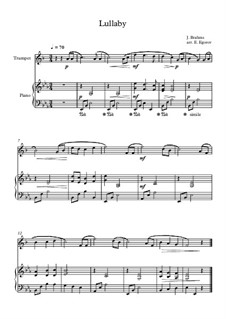 10 Easy Classical Pieces for Trumpet and Piano Vol.3: Колыбельная by Эдвард Макдоуэлл, Иоганн Штраус (младший), Иоганнес Брамс, Георг Фридрих Гендель, Феликс Мендельсон-Бартольди, Роберт Шуман, Муцио Клементи, Джузеппе Верди, Антон Рубинштейн, Юхан Хальворсен