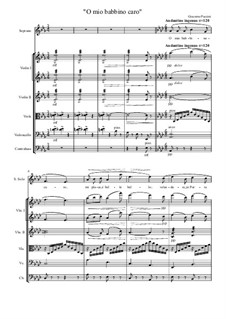 O mio babbino caro: For soprano and string orchestra by Джакомо Пуччини