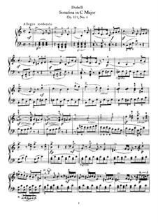 Четыре сонатины, Op.151: Сонатина No.4 до мажор by Антон Диабелли