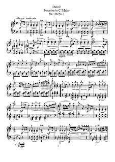 Семь сонатин, Op.168: Сонатина No.3 до мажор by Антон Диабелли