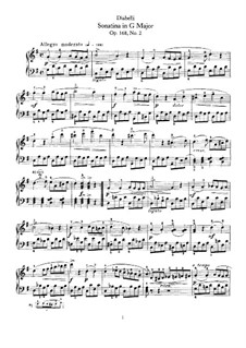 Семь сонатин, Op.168: Сонатина No.2 соль мажор by Антон Диабелли
