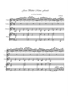 Jesus bleibet: For quartet by Иоганн Себастьян Бах
