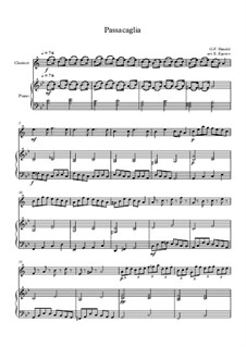 10 Easy Classical Pieces for Clarinet and Piano Vol.3: Passacaglia by Эдвард Макдоуэлл, Иоганн Штраус (младший), Иоганнес Брамс, Георг Фридрих Гендель, Феликс Мендельсон-Бартольди, Роберт Шуман, Муцио Клементи, Джузеппе Верди, Антон Рубинштейн, Юхан Хальворсен