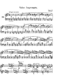 Лирические пьесы, Op.47: No.1 Waltz-Impromptu by Эдвард Григ