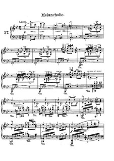 Лирические пьесы, Op.47: No.5 Melancholy by Эдвард Григ