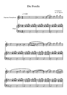 10 Easy Classical Pieces for Soprano Saxophone and Piano Vol.4: Die Forelle by Иоганн Себастьян Бах, Томазо Альбинони, Йозеф Гайдн, Вольфганг Амадей Моцарт, Франц Шуберт, Жак Оффенбах, Рихард Вагнер, Джакомо Пуччини, folklore