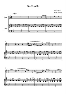 10 Easy Classical Pieces for Flute and Piano Vol.4: Die Forelle by Иоганн Себастьян Бах, Томазо Альбинони, Йозеф Гайдн, Вольфганг Амадей Моцарт, Франц Шуберт, Жак Оффенбах, Рихард Вагнер, Джакомо Пуччини, folklore