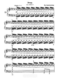 No.11: Для фортепиано by Иоганн Фридрих Бургмюллер