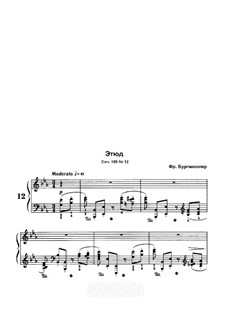 No.12: Для фортепиано by Иоганн Фридрих Бургмюллер