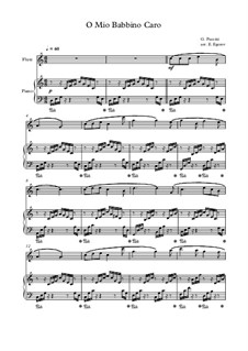 10 Easy Classical Pieces for Flute and Piano Vol.4: O Mio Babbino Caro by Иоганн Себастьян Бах, Томазо Альбинони, Йозеф Гайдн, Вольфганг Амадей Моцарт, Франц Шуберт, Жак Оффенбах, Рихард Вагнер, Джакомо Пуччини, folklore
