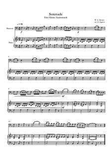 10 Easy Classical Pieces for Bassoon and Piano Vol.4: Serenade (Eine Kleine Nachtmusik) by Иоганн Себастьян Бах, Томазо Альбинони, Йозеф Гайдн, Вольфганг Амадей Моцарт, Франц Шуберт, Жак Оффенбах, Рихард Вагнер, Джакомо Пуччини, folklore